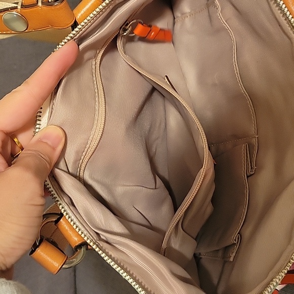 Coach Signature Multicolor Satin Leather Tote - Picture 12 of 12